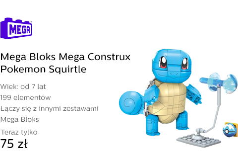 Mega Bloks Mega Construx Pokemon Squirtle średni