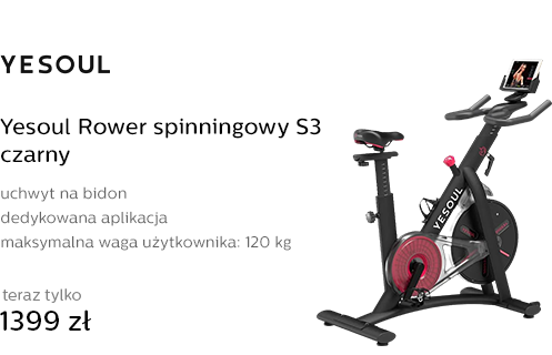 Yesoul Rower spinningowy S3 czarny