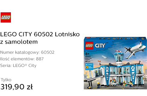 LEGO CITY 60502 Lotnisko z samolotem