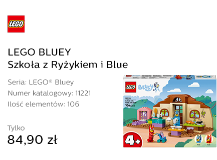 LEGO BLUEY 11221 Szkoła z Ryżykiem i Blue