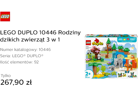 LEGO DUPLO 10446 Rodziny dzikich zwierząt 3 w 1