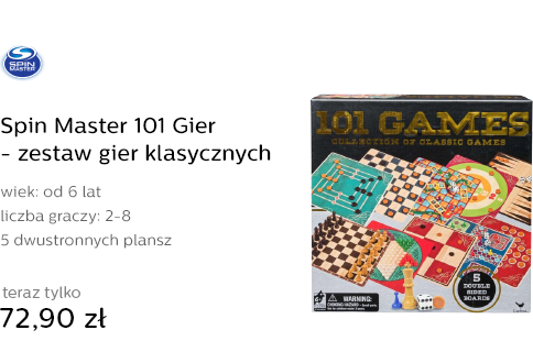 Spin Master 101 Gier - zestaw gier klasycznych