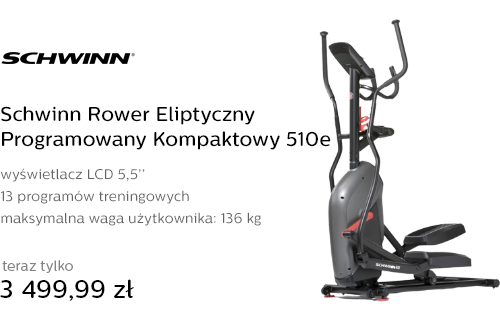 Schwinn Rower Eliptyczny Programowany Kompaktowy 510e