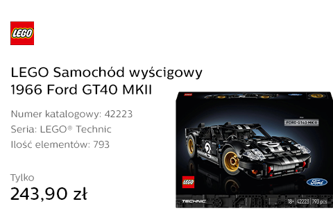 LEGO TECHNIC 42223 Samochód wyścigowy 1966 Ford GT40 MKII