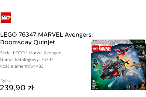 LEGO 76347 MARVEL Avengers: Doomsday Quinjet