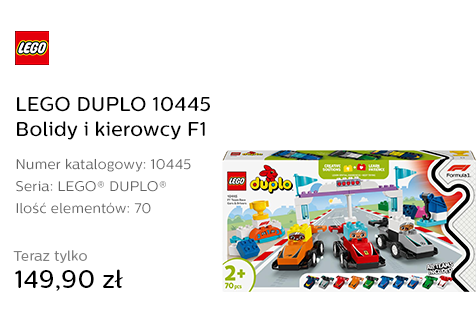 LEGO DUPLO 10445 Bolidy i kierowcy F1