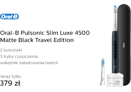 Oral-B Pulsonic Slim Luxe 4500 Matte Black Travel Edition