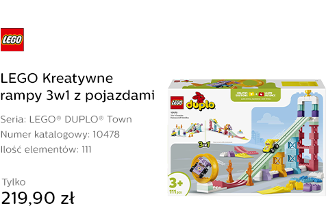 LEGO DUPLO 10478 Kreatywne rampy 3w1 z pojazdami
