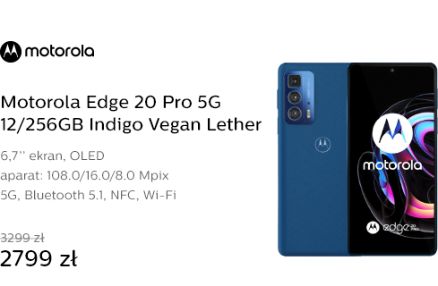 Motorola Edge 20 Pro 5G 12/256GB Indigo Vegan Leth
