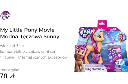 My Little Pony Movie Modna Tęczowa Sunny