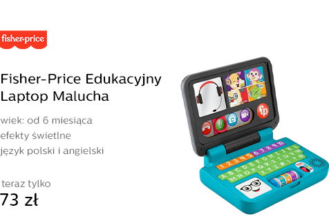 Fisher-Price Edukacyjny Laptop Malucha „Porozmawia