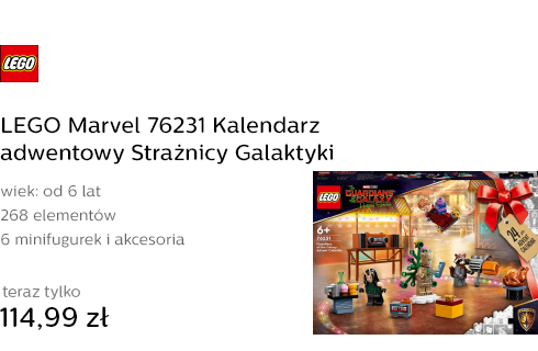 LEGO Marvel 76231 Kalendarz adwentowy Strażnicy Ga