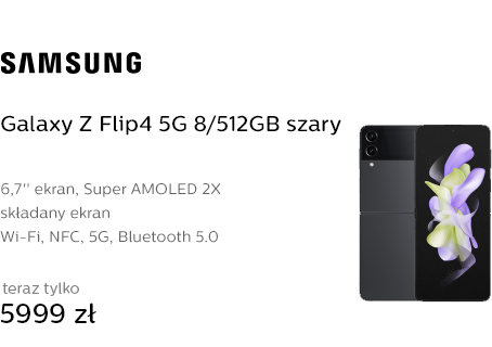 Samsung Galaxy Z Flip4 5G 8/512GB szary