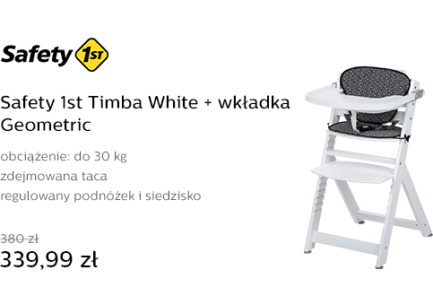 Safety 1st Timba White + wkładka Geometric