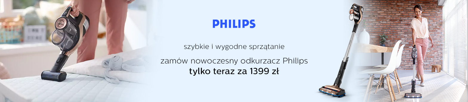 Philips - odkurzacz 2 w 1