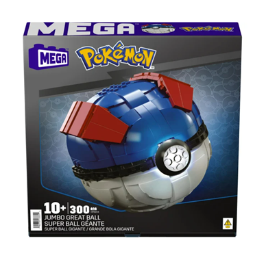 Klocki dla dzieci Mega Bloks Mega Construx Pokemon Duży GreatBall