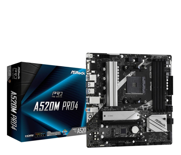 ASRock A520M Pro4 - 613676 - zdjęcie 2