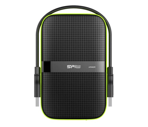 Silicon Power Armor A60 2TB USB 3.2 Gen. 1 Czarno-Zielony - 252676 - zdjęcie 2