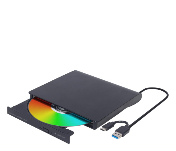 Gembird Napęd DVD na USB-C zewnętrzny, czarny - 1115566 - zdjęcie 2