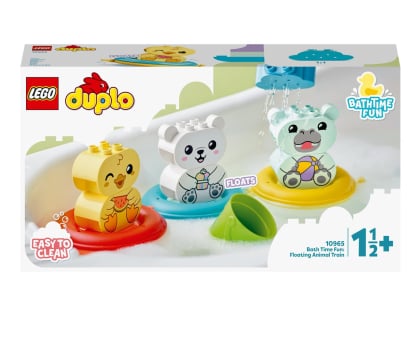 Klocki LEGO® LEGO Zabawa w kąpieli: pływający pociąg ze zwierzątkami