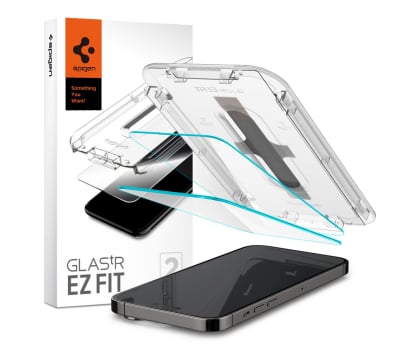 Folia / szkło na smartfon Spigen Szkło Hartowane Glas.TR EZ-FIT 2-pack do iPhone 14 Pro clear