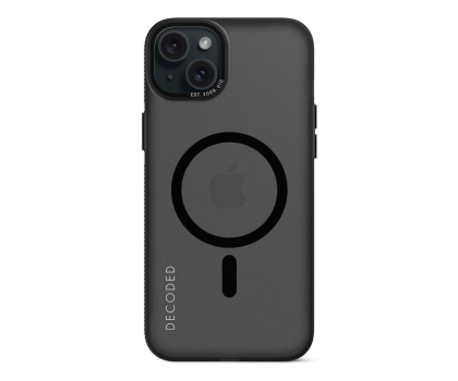 Etui / obudowa na smartfona Decoded Recycled Plastic Grip Case iPhone 15 Plus transparent black
