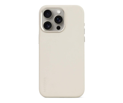 Etui / obudowa na smartfona Decoded Leather Back Cover do iPhone 15 Pro clay