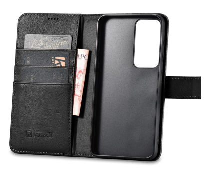 Etui / obudowa na smartfona iCarer Wallet Case do Samsung Galaxy S23+ (skórzany portfel) czarny