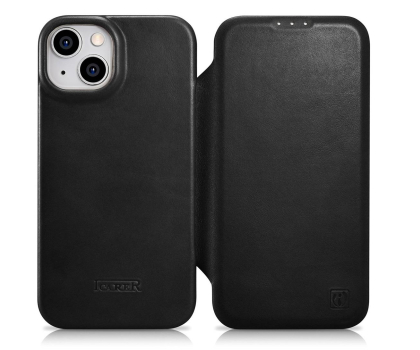 Etui / obudowa na smartfona iCarer Premium Leather Folio Case Oil Wax do iPhone 14 Plus