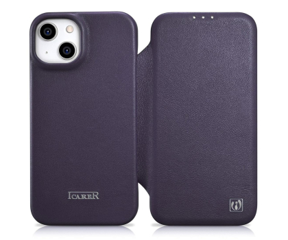 Etui / obudowa na smartfona iCarer Premium Leather Folio Case do iPhone 14 Plus (MagSafe)
