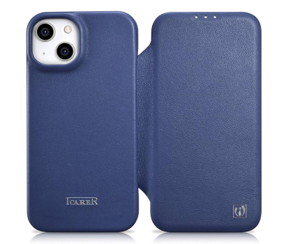 Etui / obudowa na smartfona iCarer Premium Leather Folio Case do iPhone 14 Plus (MagSafe)