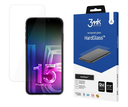 Folia / szkło na smartfon 3mk HardGlass do iPhone 15 Plus