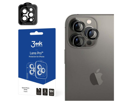 Folia / szkło na smartfon 3mk Lens Protection Pro do iPhone 15 Pro Max Graphite