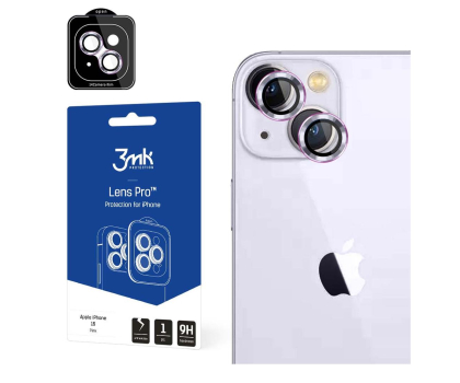 Folia / szkło na smartfon 3mk Lens Protection Pro do iPhone 15 Plus Pink