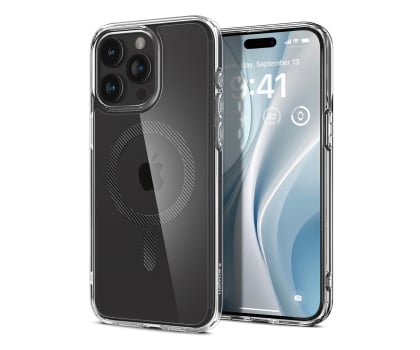Etui / obudowa na smartfona Spigen Ultra Hybrid Mag Magsafe do iPhone 15 Pro carbon fiber