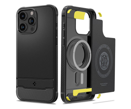 Etui / obudowa na smartfona Spigen Rugged Armor Mag Magsafe do iPhone 15 Pro matte black