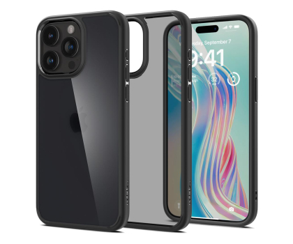 Etui / obudowa na smartfona Spigen Ultra Hybrid do iPhone 15 Pro frost black