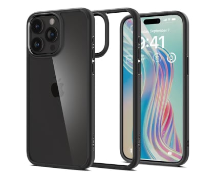 Etui / obudowa na smartfona Spigen Ultra Hybrid do iPhone 15 Pro Max matte black