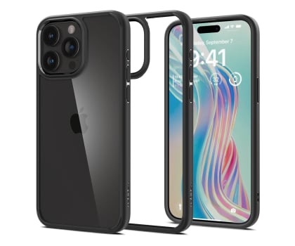 Etui / obudowa na smartfona Spigen Ultra Hybrid do iPhone 15 Pro matte black