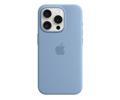 Etui / obudowa na smartfona Apple Silikonowe etui MagSafe iPhone 15 Pro zim. błękit