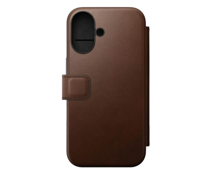 Etui / obudowa na smartfona Nomad Modern Leather Folio do iPhone 16 brown