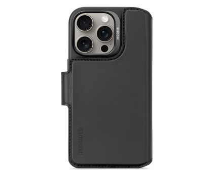 Etui / obudowa na smartfona Decoded Leather Detachable Wallet iPhone 16 Pro MagSafe black