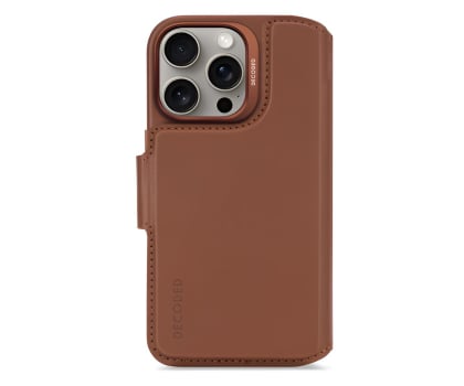 Etui / obudowa na smartfona Decoded Leather Detachable Wallet iPhone 16 Pro MagSafe tan