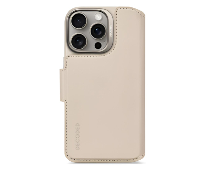 Etui / obudowa na smartfona Decoded Leather Detachable Wallet iPhone 16 Pro MagSafe clay