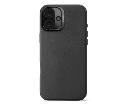 Etui / obudowa na smartfona Decoded Leather Backcover iPhone 16 Plus MagSafe black