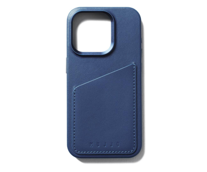 Etui / obudowa na smartfona Mujjo FullLeatherWallet Case iPhone 15 Pro MagSafe blue