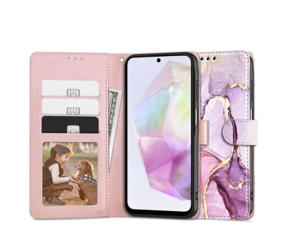 Etui / obudowa na smartfona Tech-Protect Wallet do Samsung Galaxy A35 5G Marble