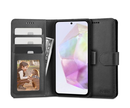 Etui / obudowa na smartfona Tech-Protect Wallet do Samsung Galaxy A35 5G Black