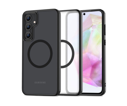 Etui / obudowa na smartfona Tech-Protect Magmat Magsafe do Samsung Galaxy A55 5G Matte Black
