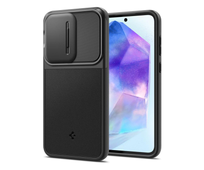 Etui / obudowa na smartfona Spigen Optik Armor do Samsung Galaxy A55 5G Black